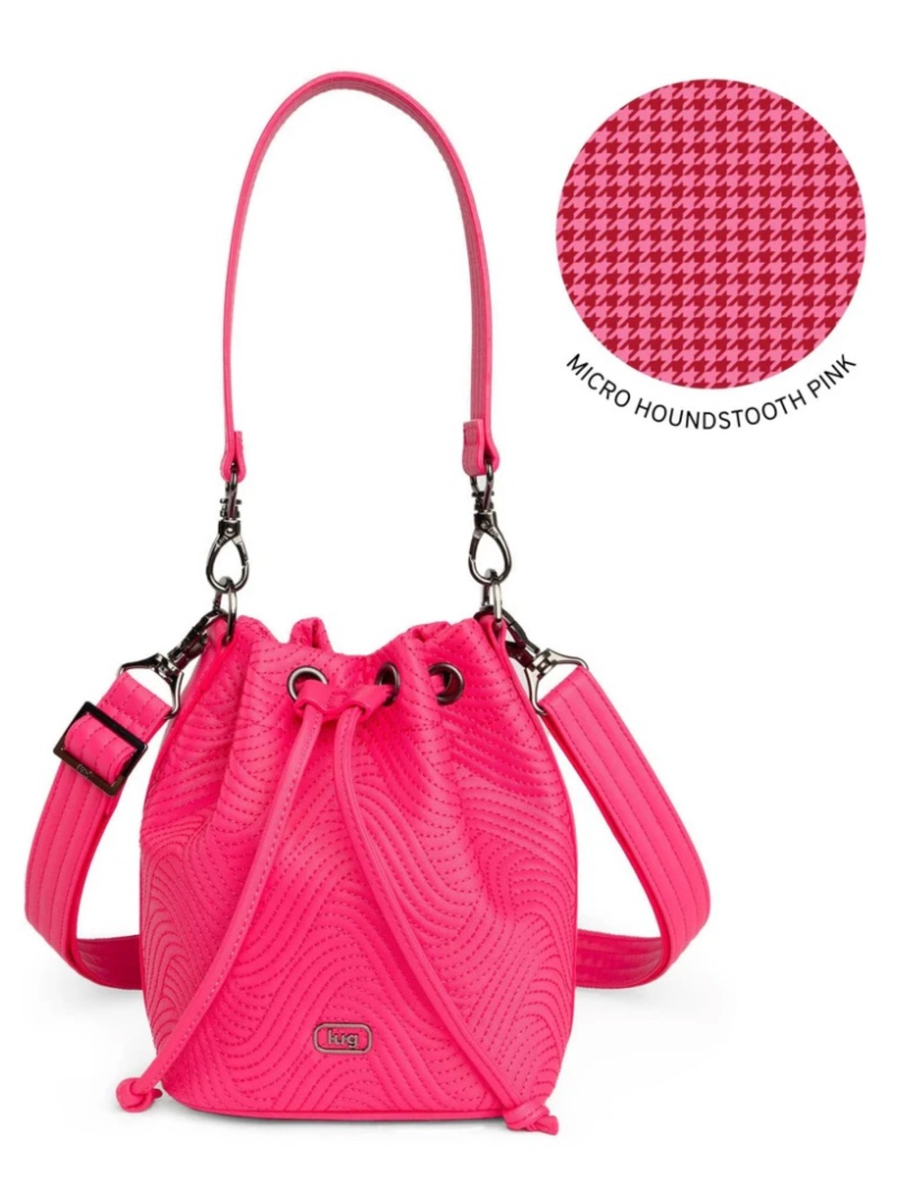 Lug Whirlybird Satin Luxe VL Crossbody Bag Powerful Pink